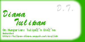 diana tulipan business card